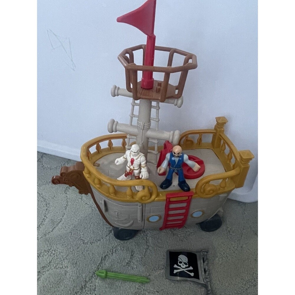 Imaginext SpongeBob SquarePants Krabby Patty Food Truck Pirate Ship Fisher Price